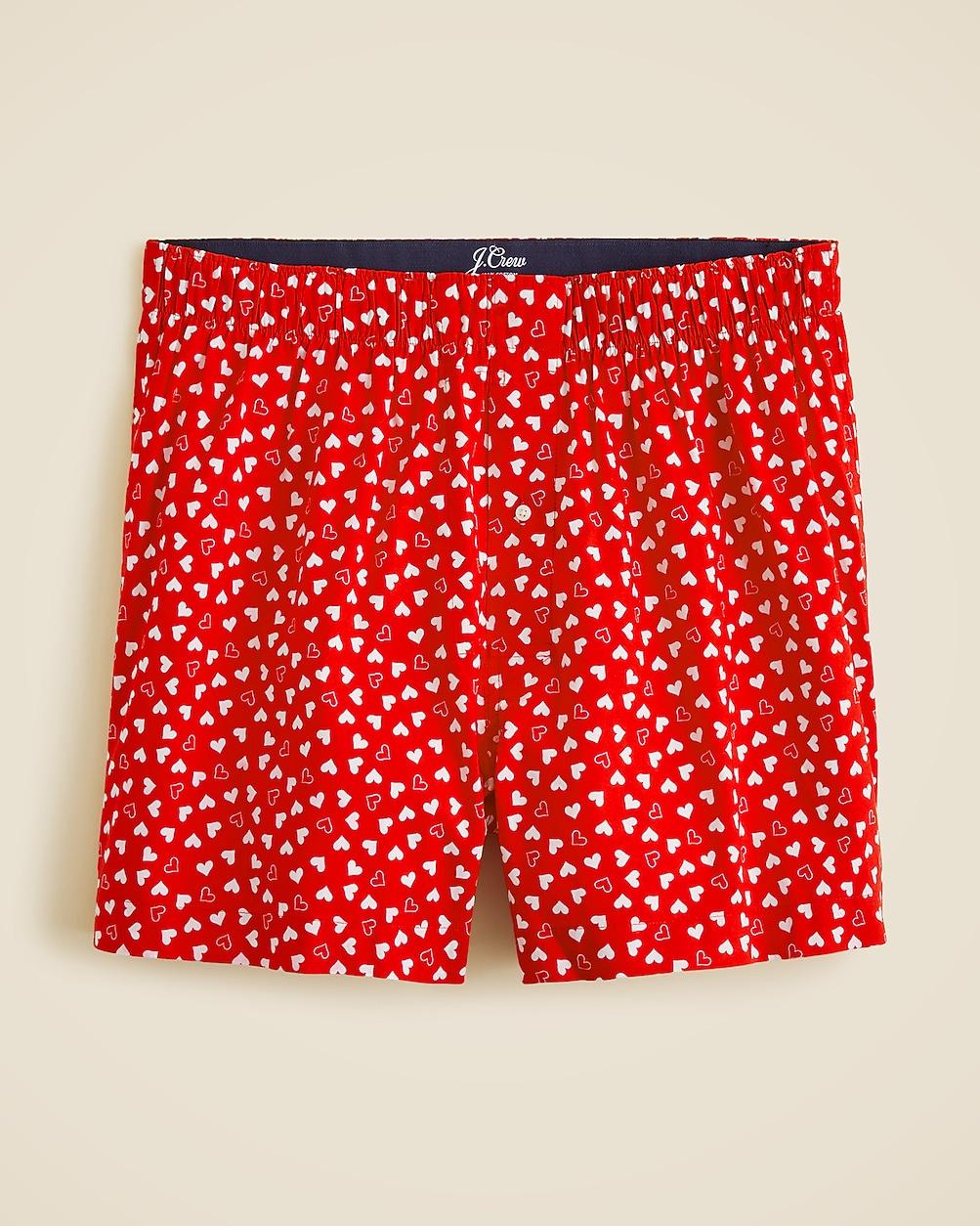 Printed boxers in cotton by J.CREW