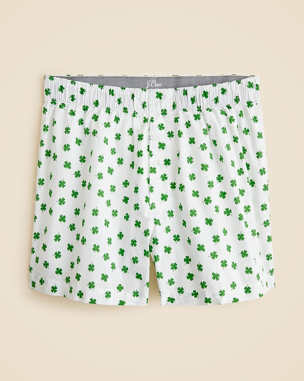 Printed boxers in cotton by J.CREW
