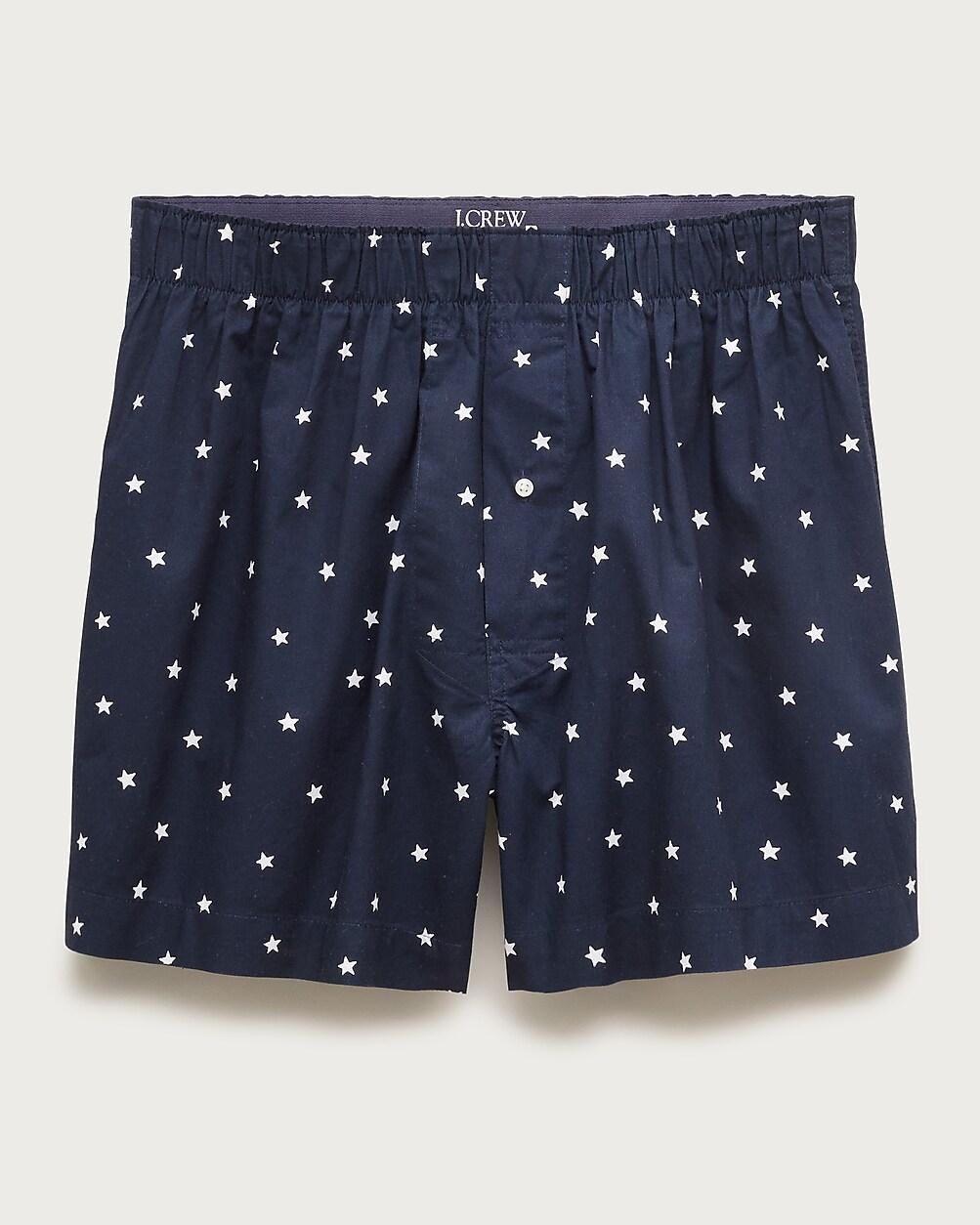 Printed boxers in cotton by J.CREW