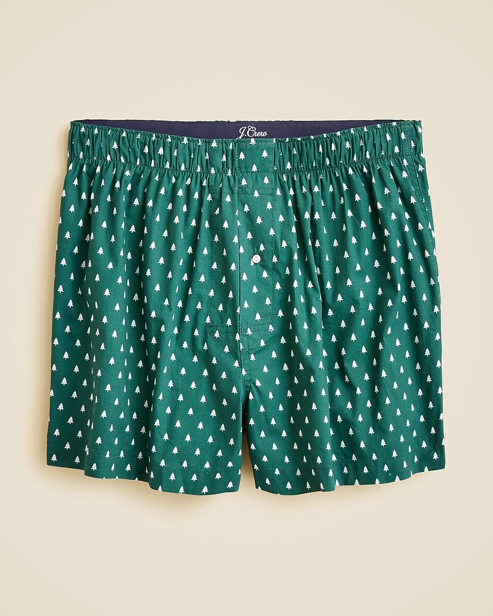 Printed boxers in cotton by J.CREW