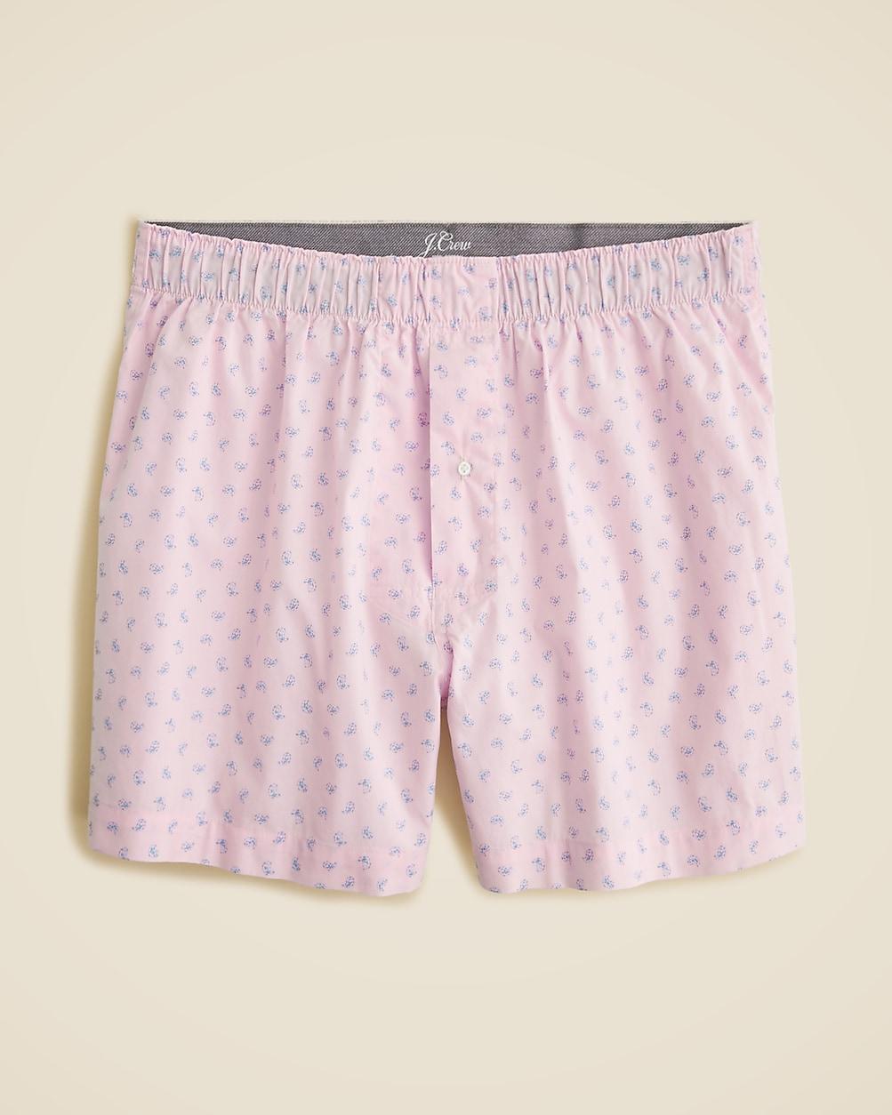 Printed boxers in cotton by J.CREW