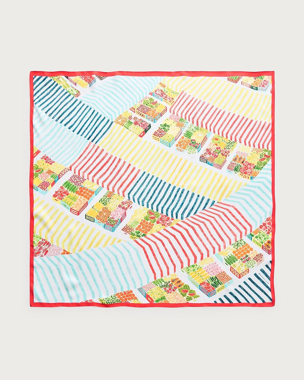 Printed silk scarf by J.CREW