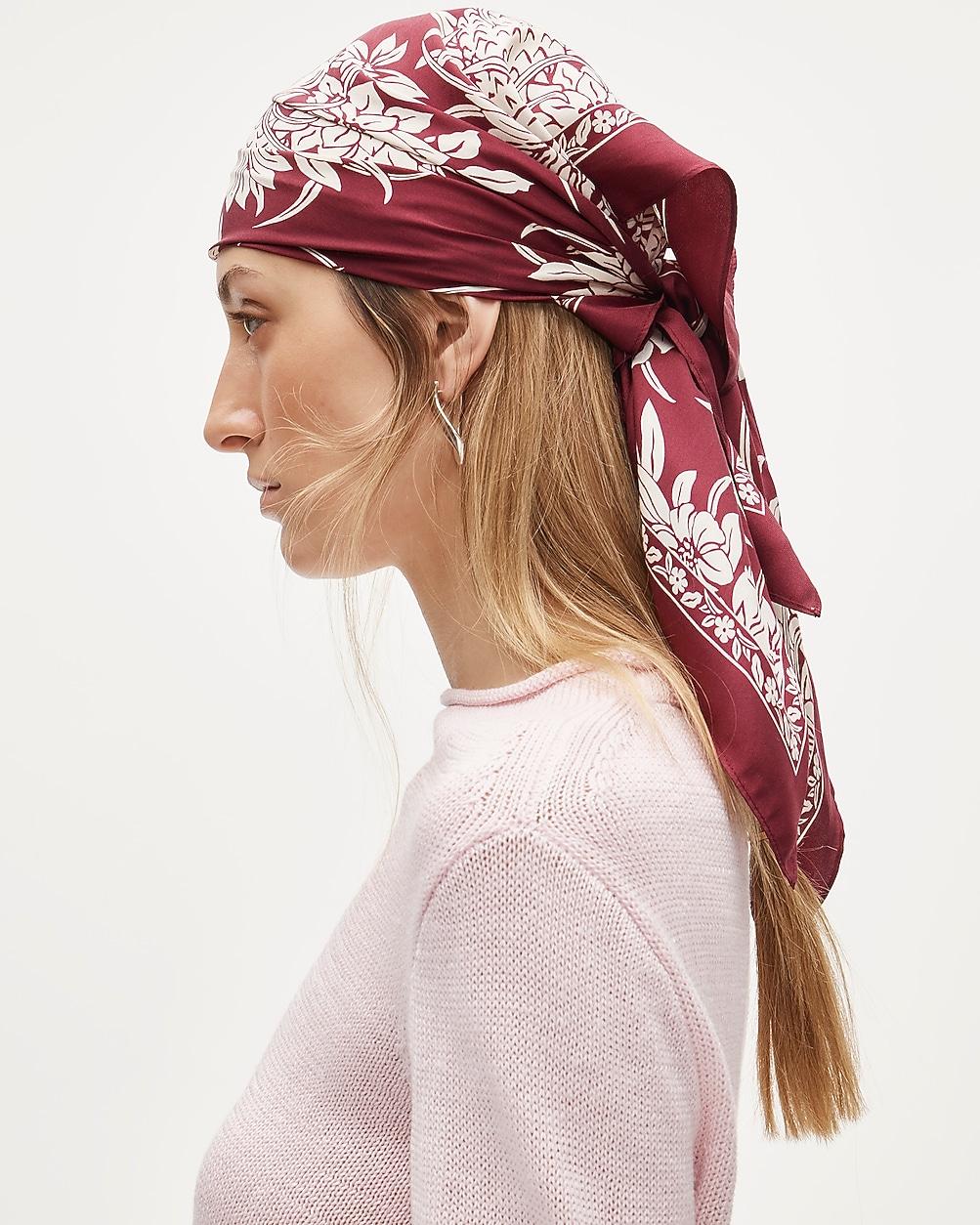 Printed silk scarf by J.CREW
