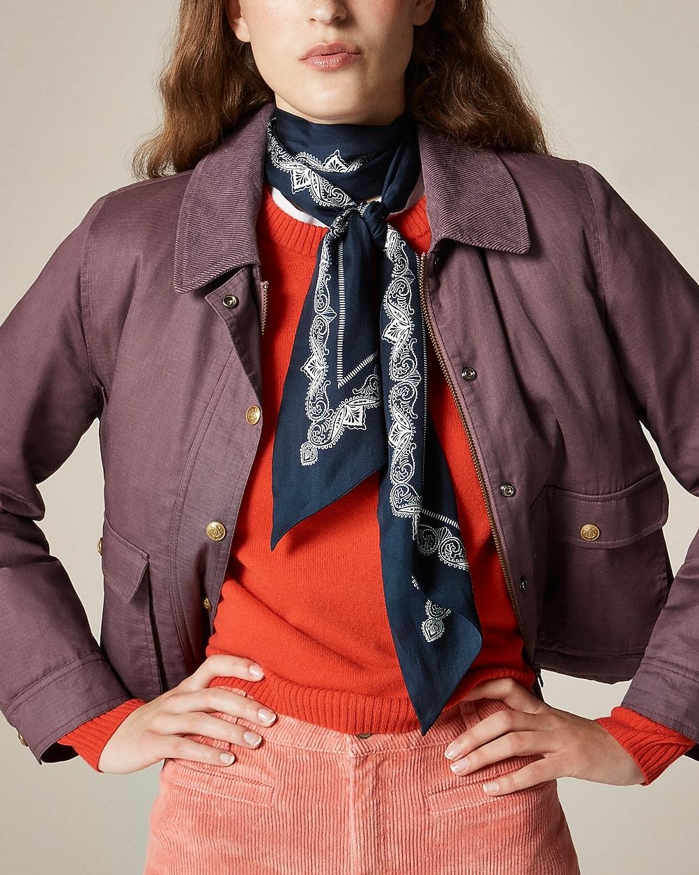 Printed silk scarf by J.CREW