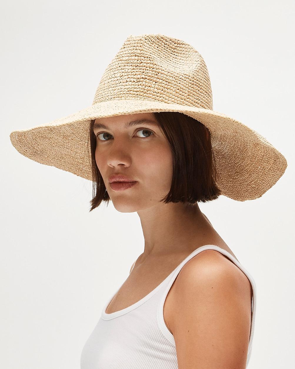 Raffia wide-brim cowboy hat by J.CREW
