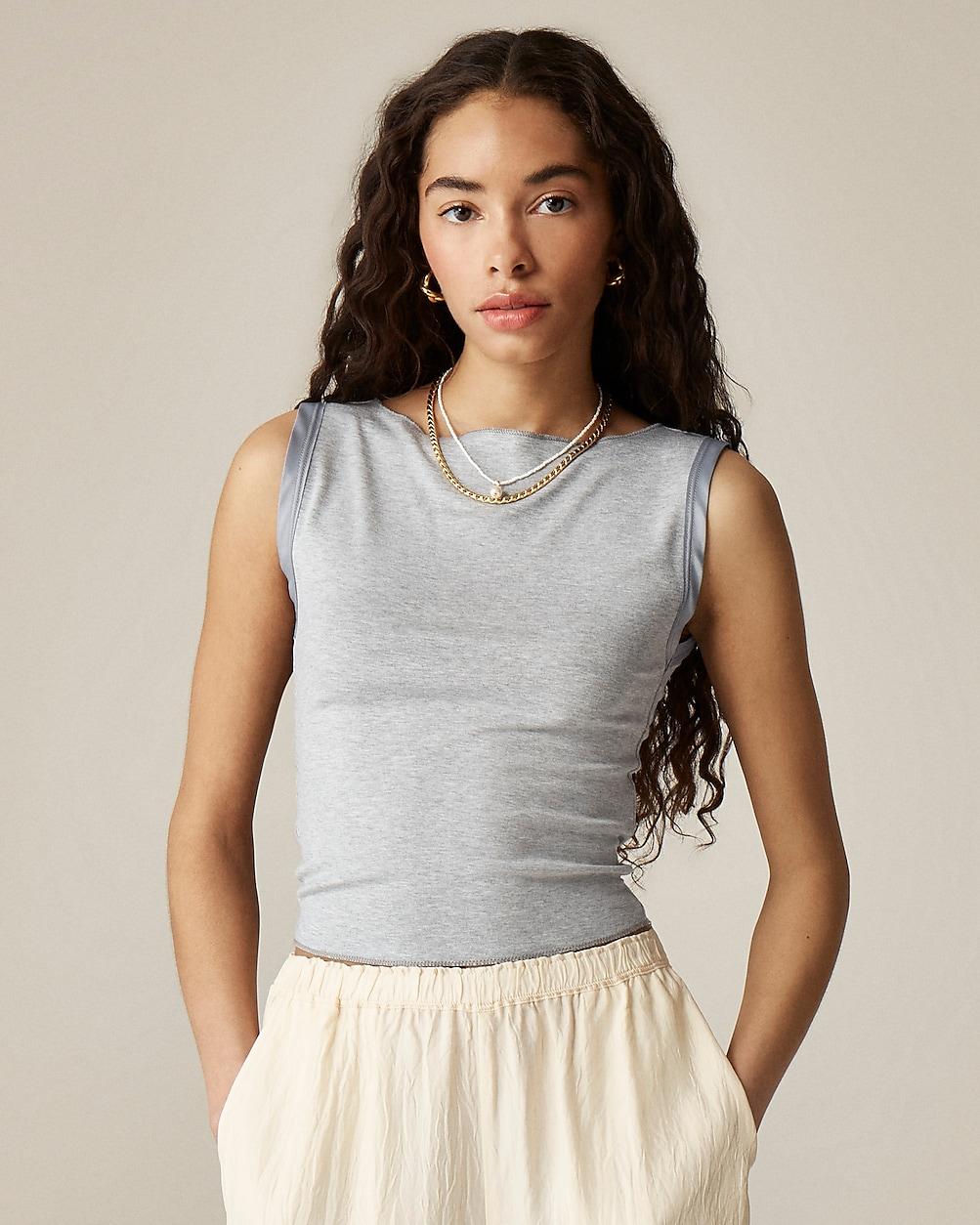 Refined rib shell tank top by J.CREW
