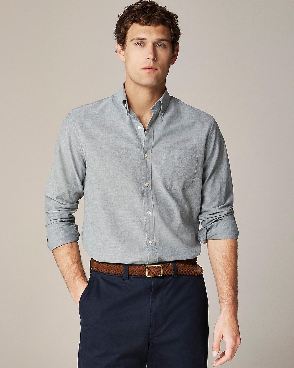Relaxed Broken-in organic cotton oxford shirt by J.CREW
