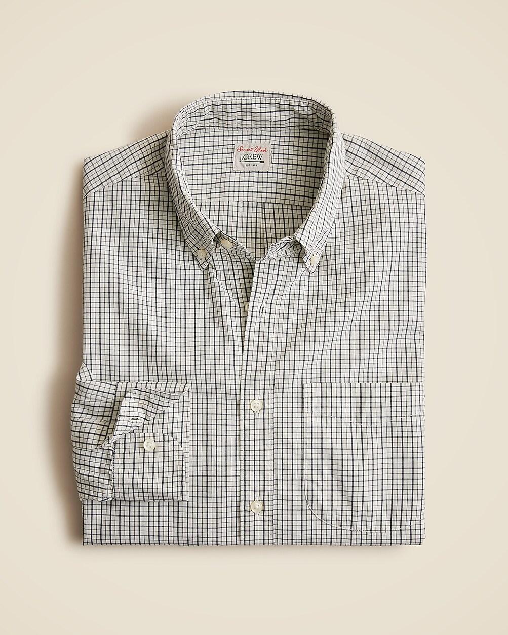 Relaxed Secret Wash cotton poplin shirt by J.CREW