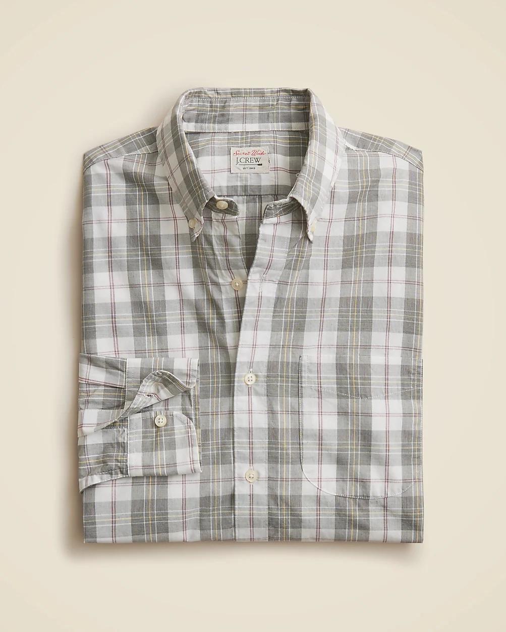 Relaxed Secret Wash cotton poplin shirt by J.CREW