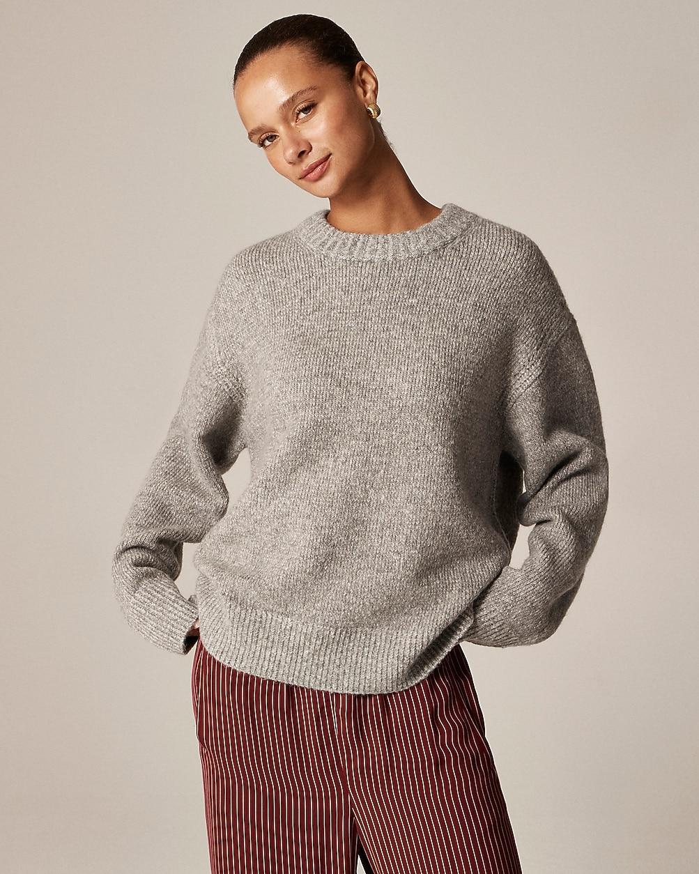 Relaxed crewneck pullover by J.CREW