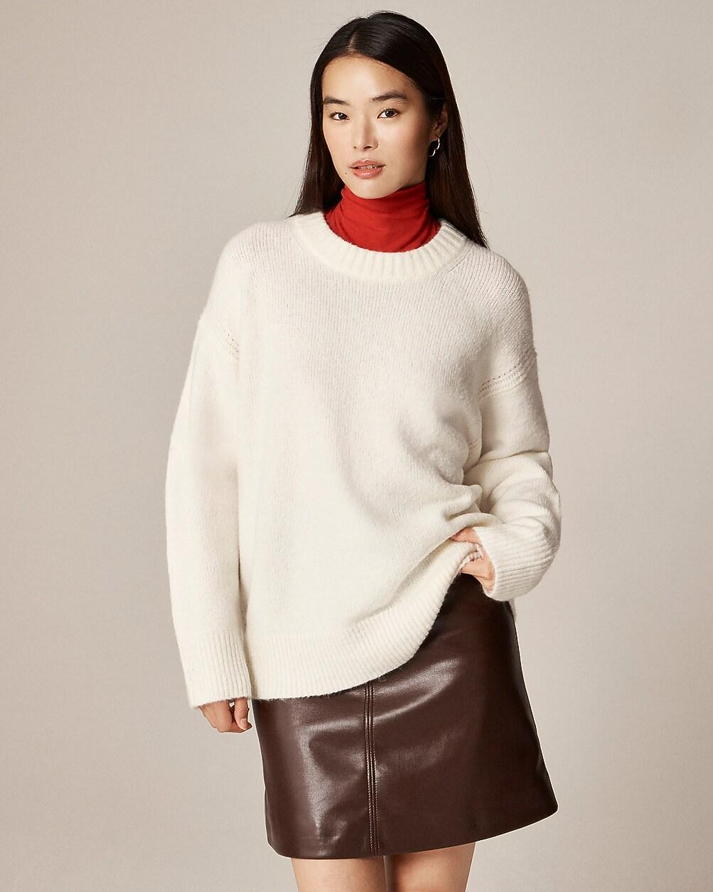 Relaxed crewneck pullover by J.CREW