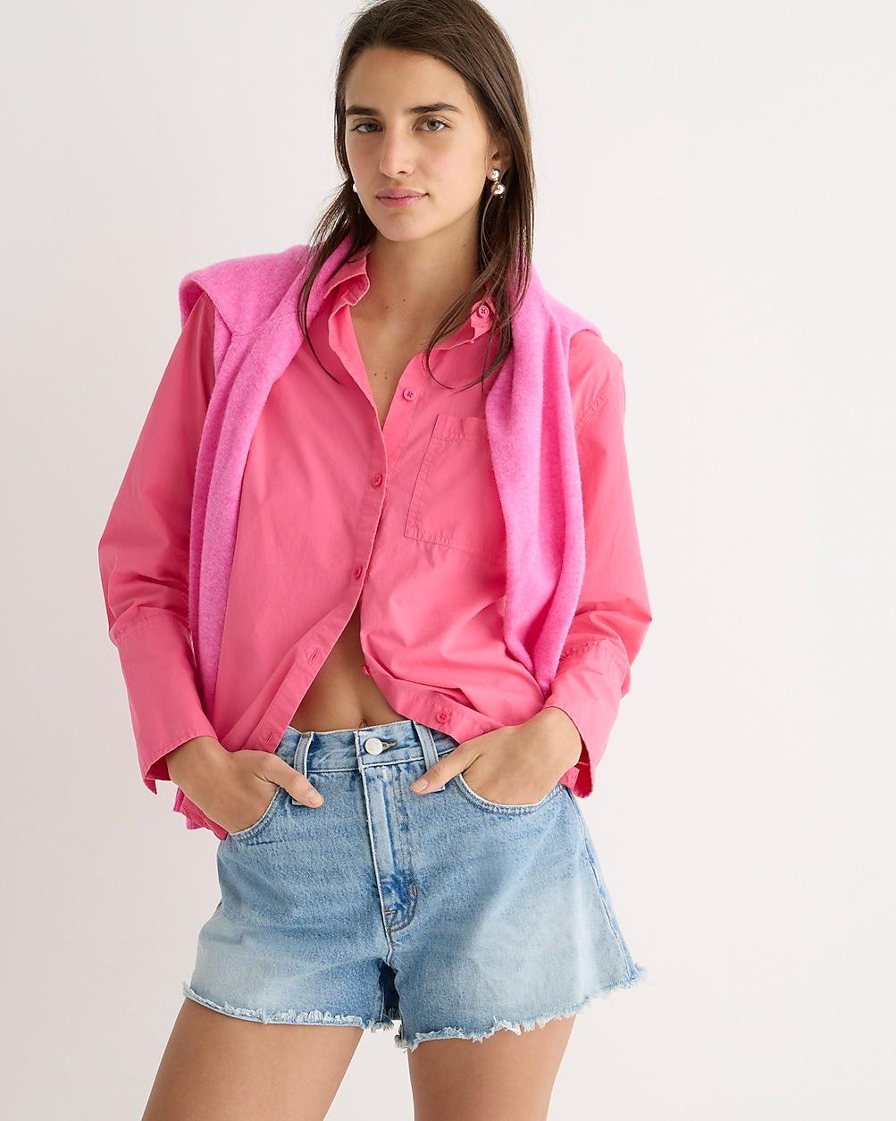 Relaxed denim short in chestnut wash by J.CREW