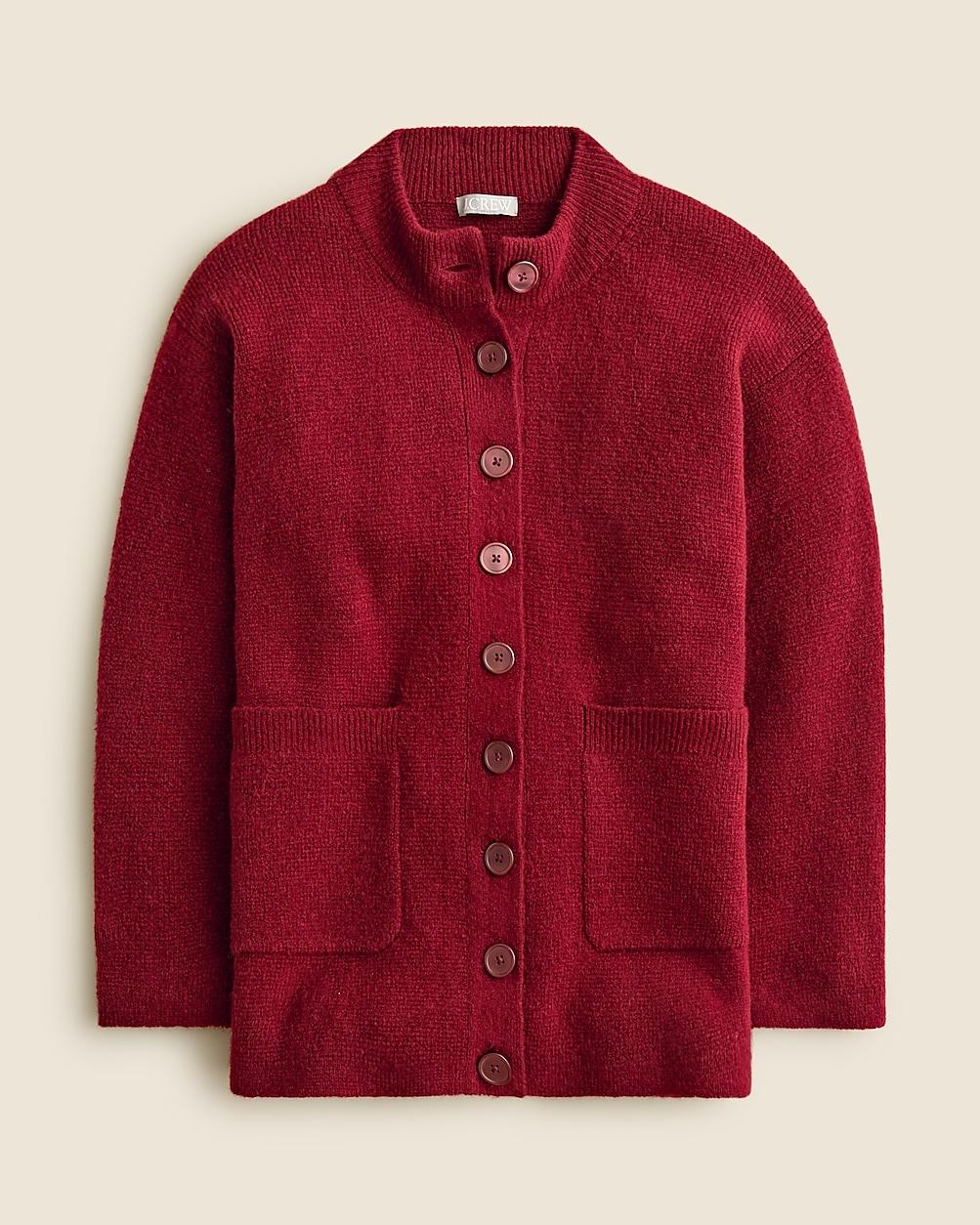 Relaxed milano-stitch cardigan by J.CREW