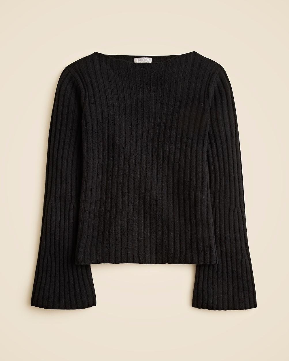 Ribbed boatneck sweater in vintage wool by J.CREW