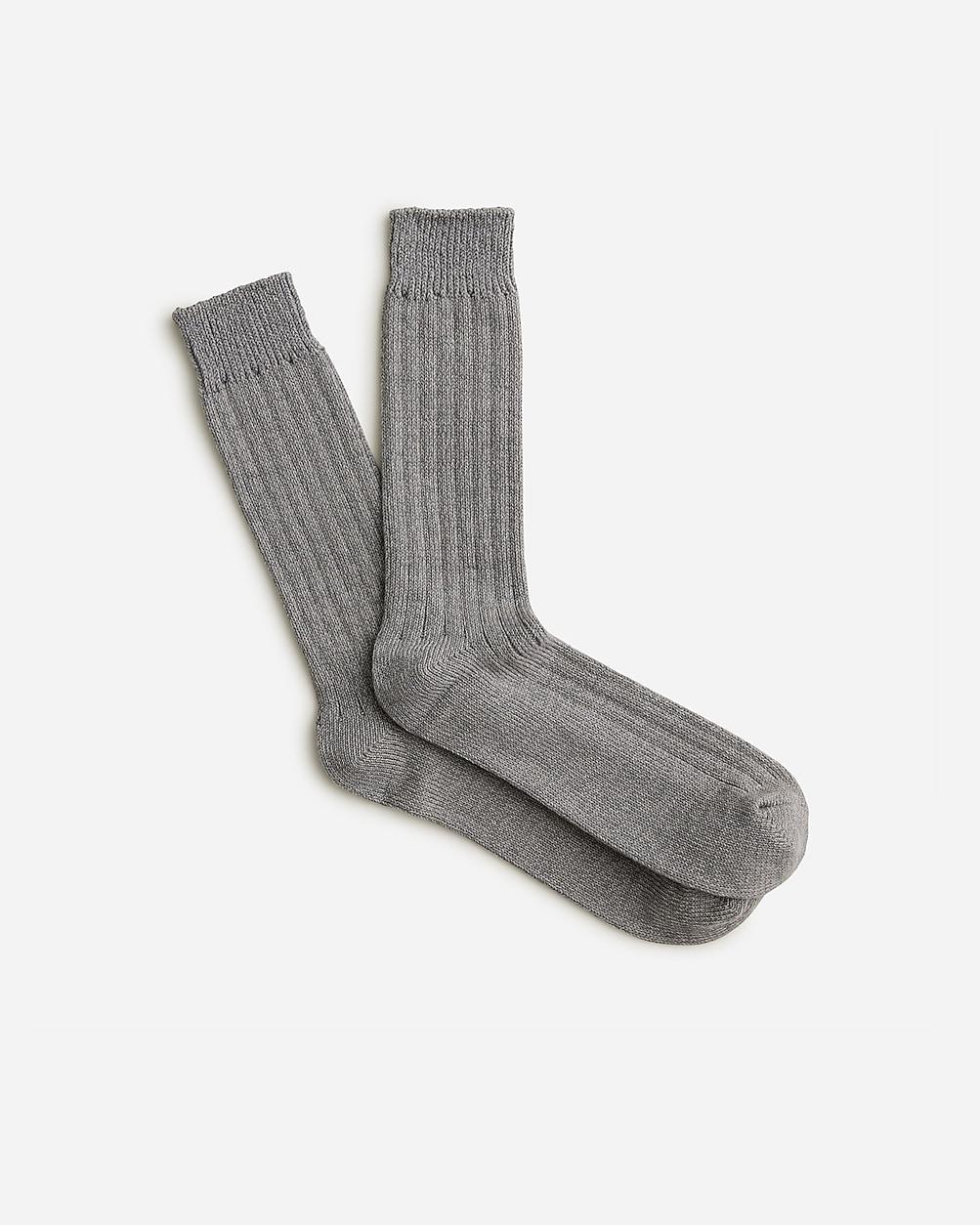 Ribbed cotton-blend socks by J.CREW