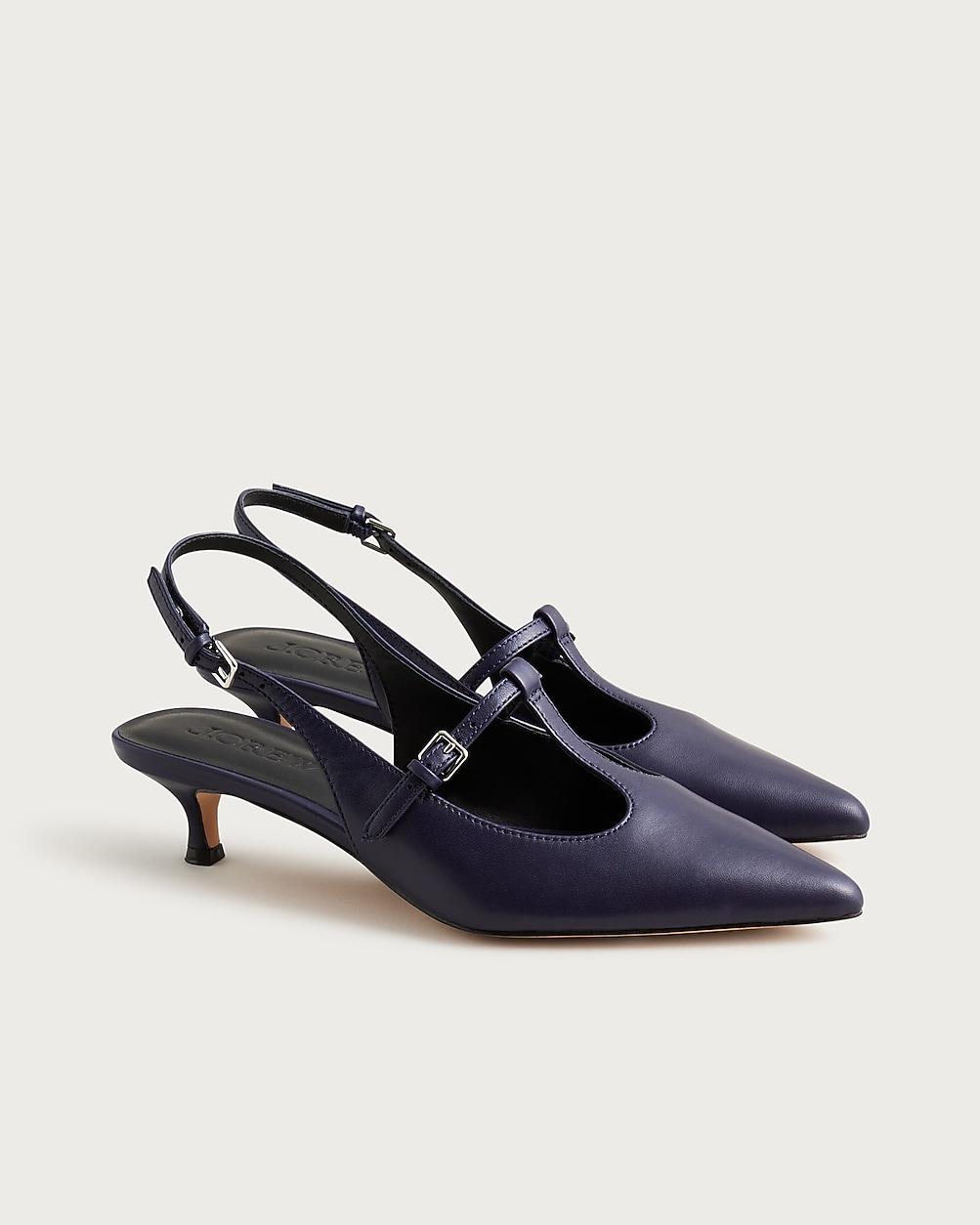 Robin Mary Jane slingback heels in leather by J.CREW