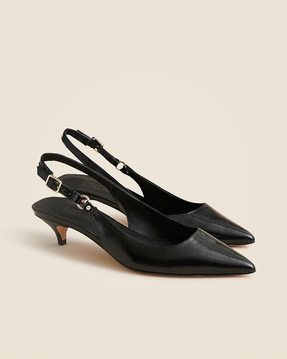 Robin kitten heels in Italian crinkle patent leather by J.CREW Robin kitten heels in Italian crinkle patent leather by J.CREW