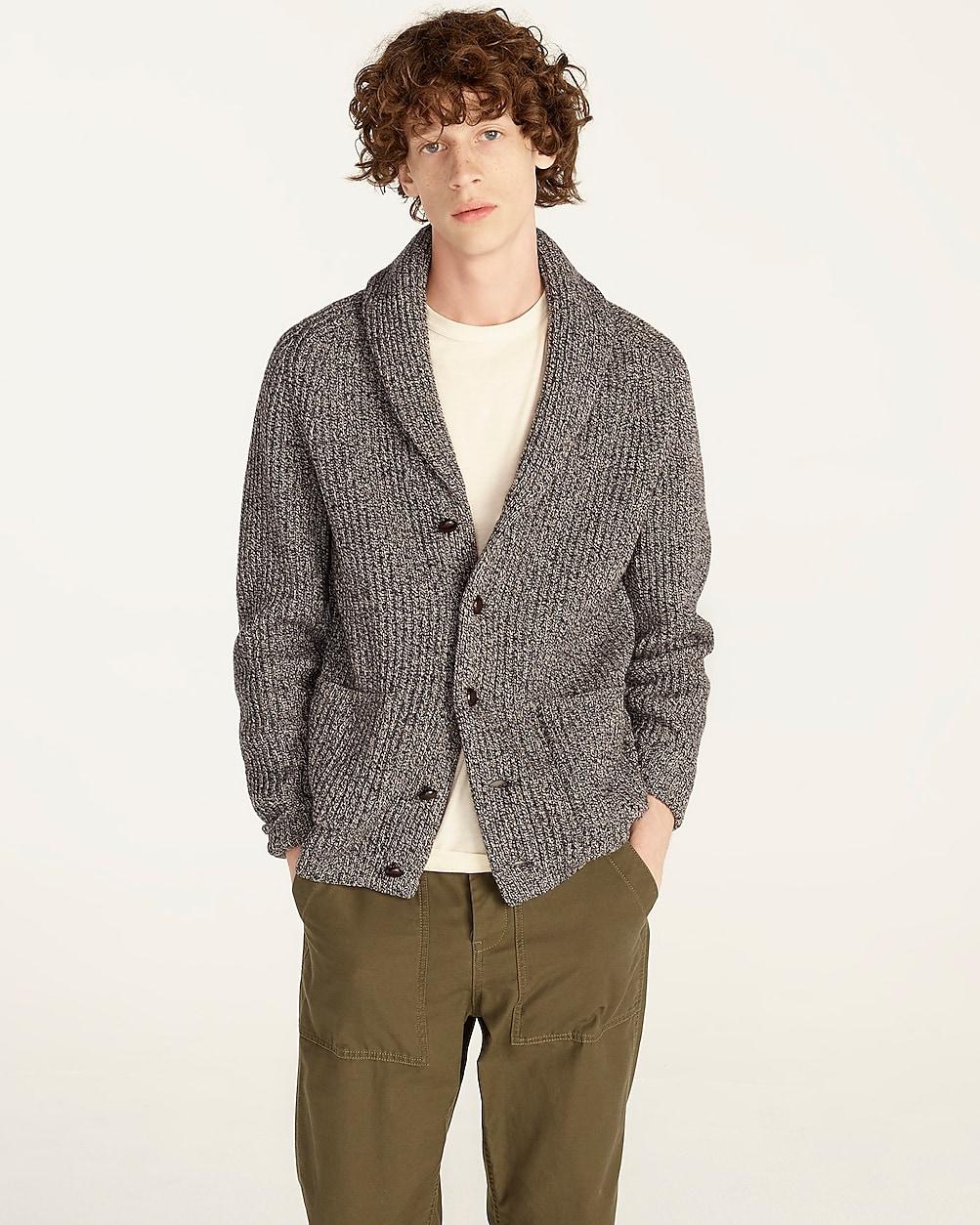 Rugged merino wool-blend cardigan sweater by J.CREW Rugged merino wool-blend cardigan sweater by J.CREW