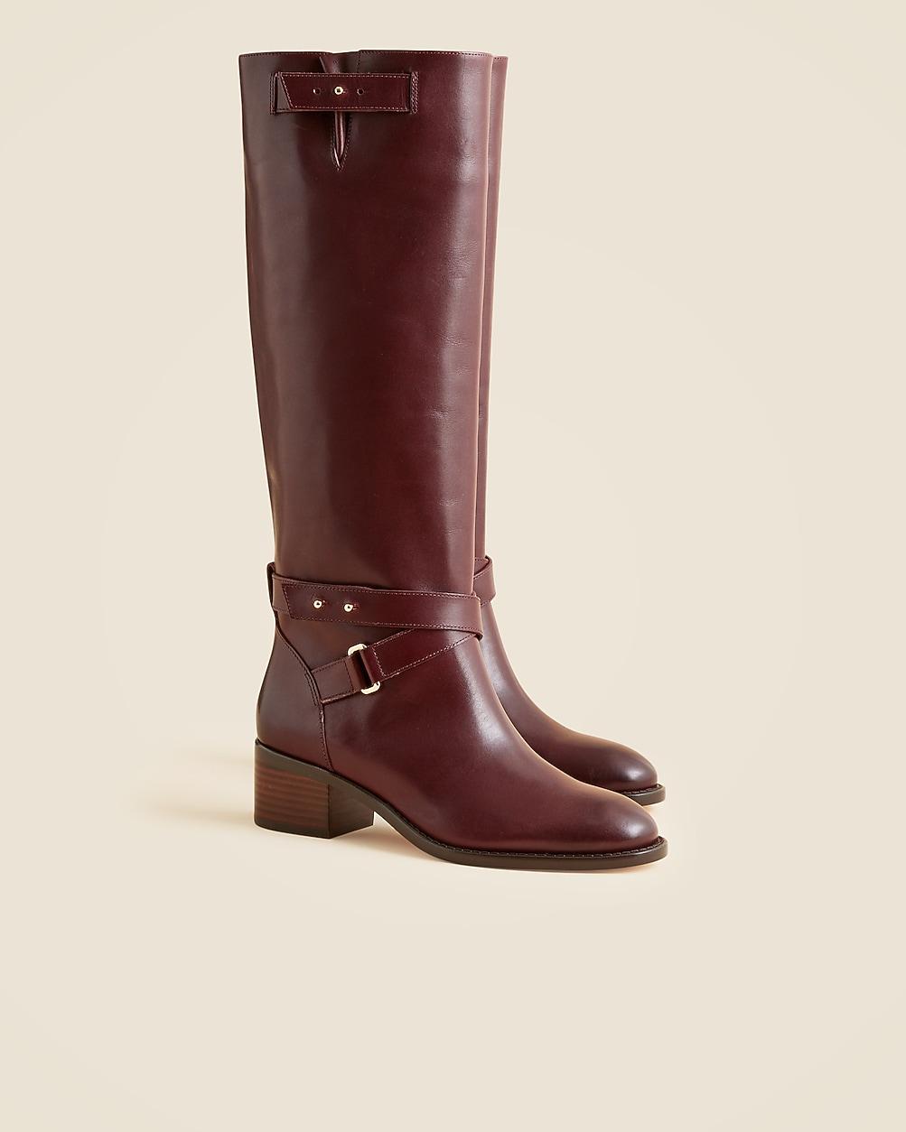 Ryder knee-high boots in leather by J.CREW Ryder knee-high boots in leather by J.CREW
