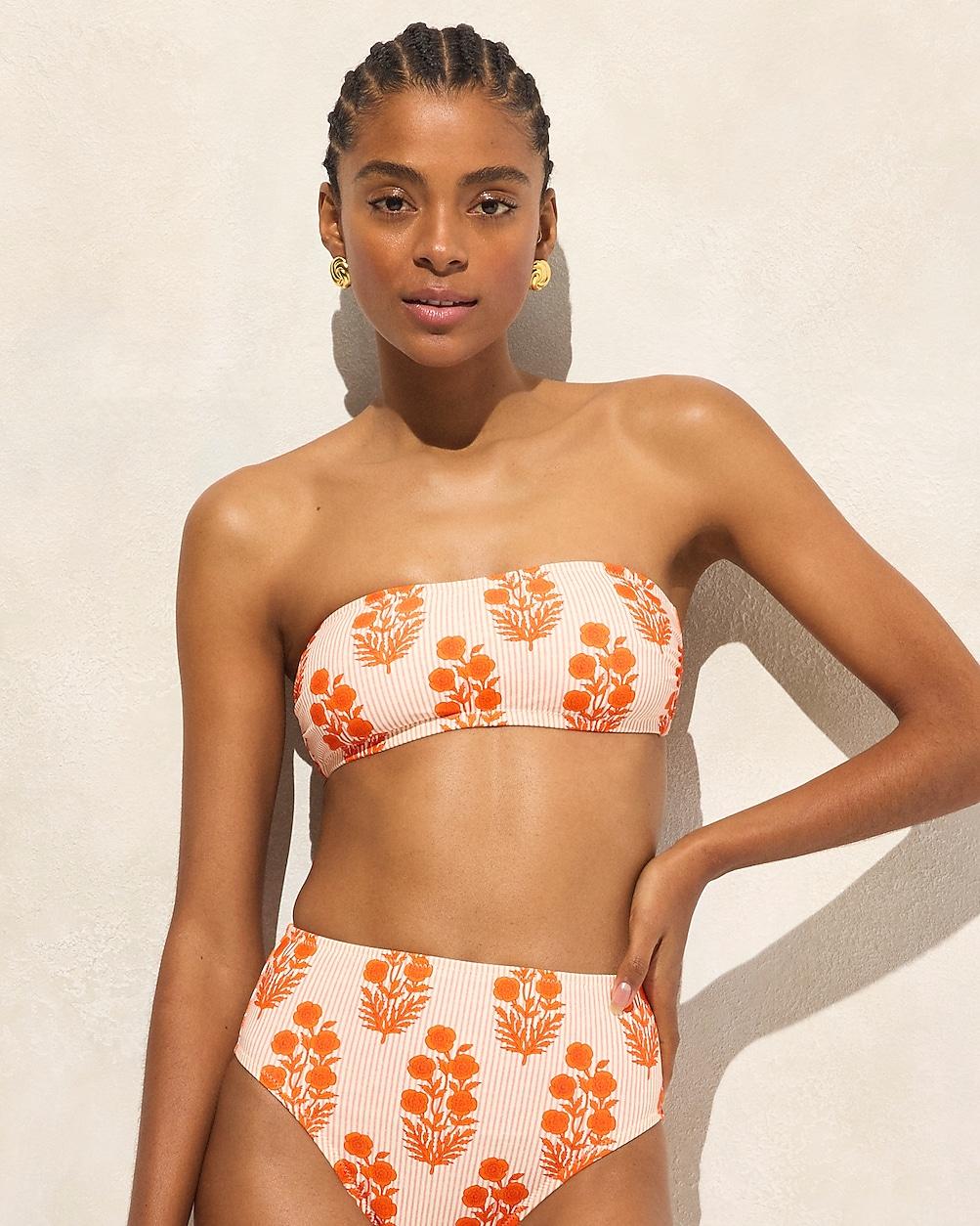 SZ Blockprints™ X J.Crew bandeau bikini top by J.CREW