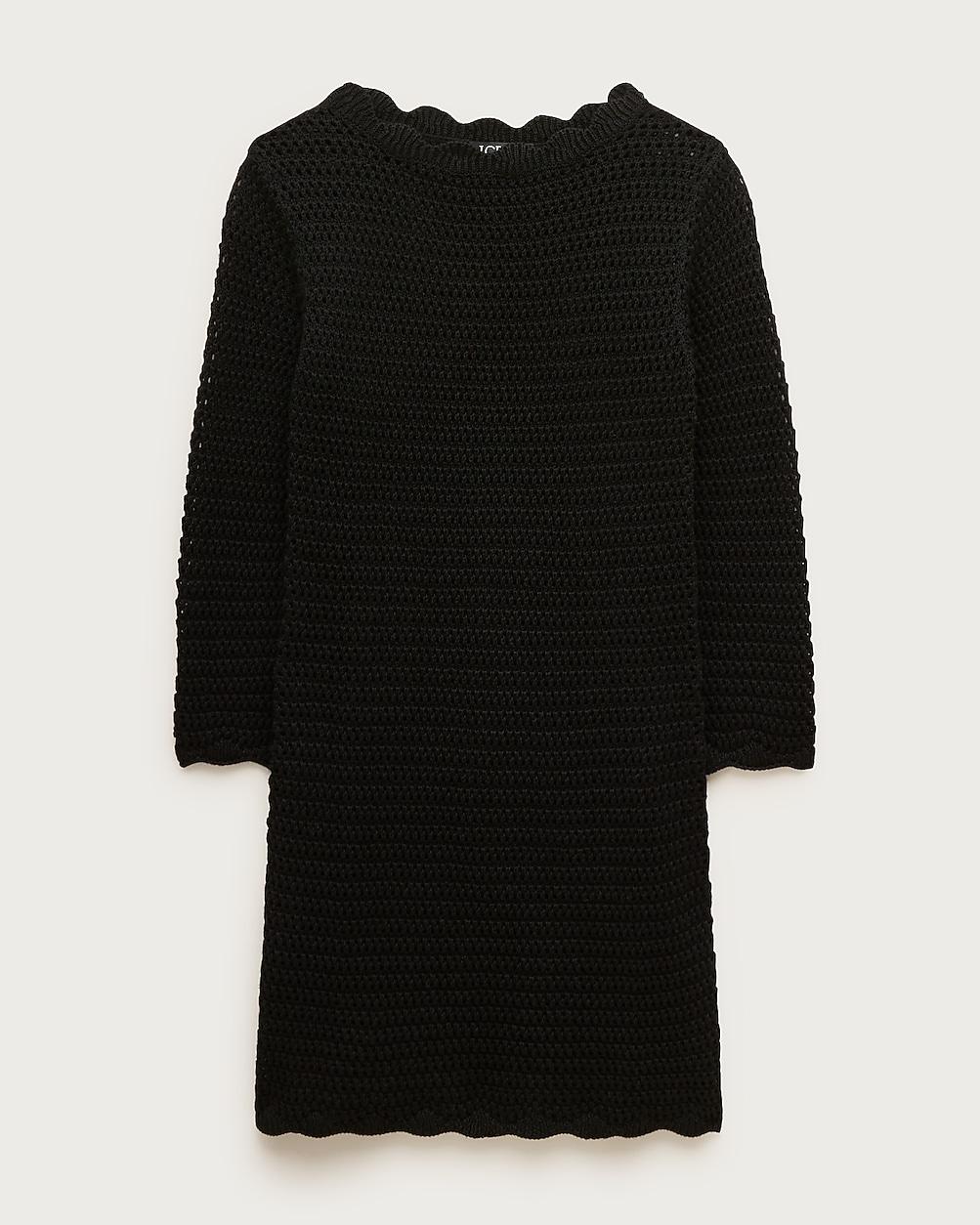 Scallop-trim crochet mini dress by J.CREW