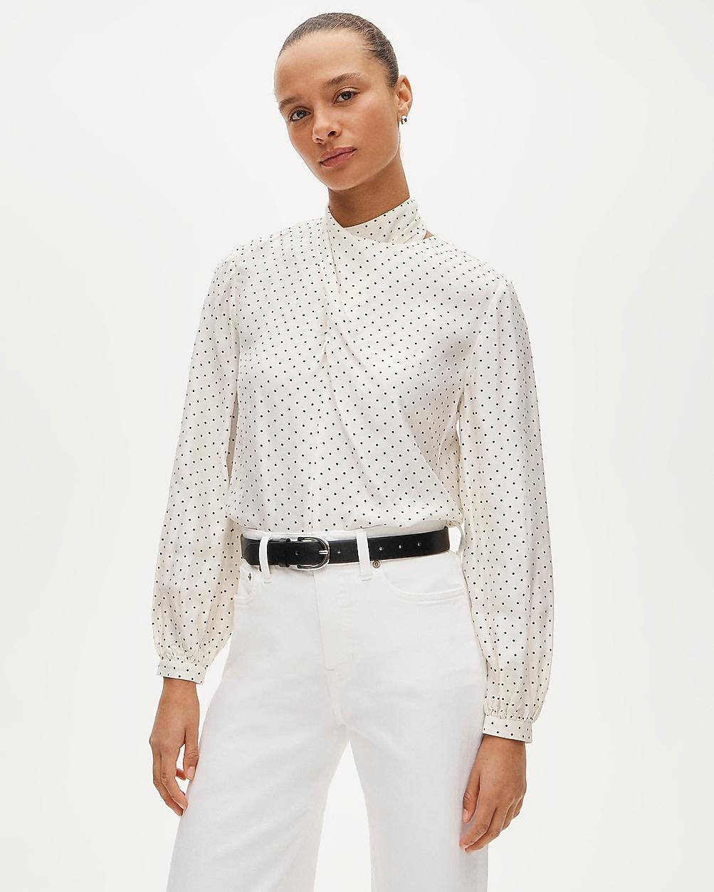 Scarf-neck shirt by J.CREW