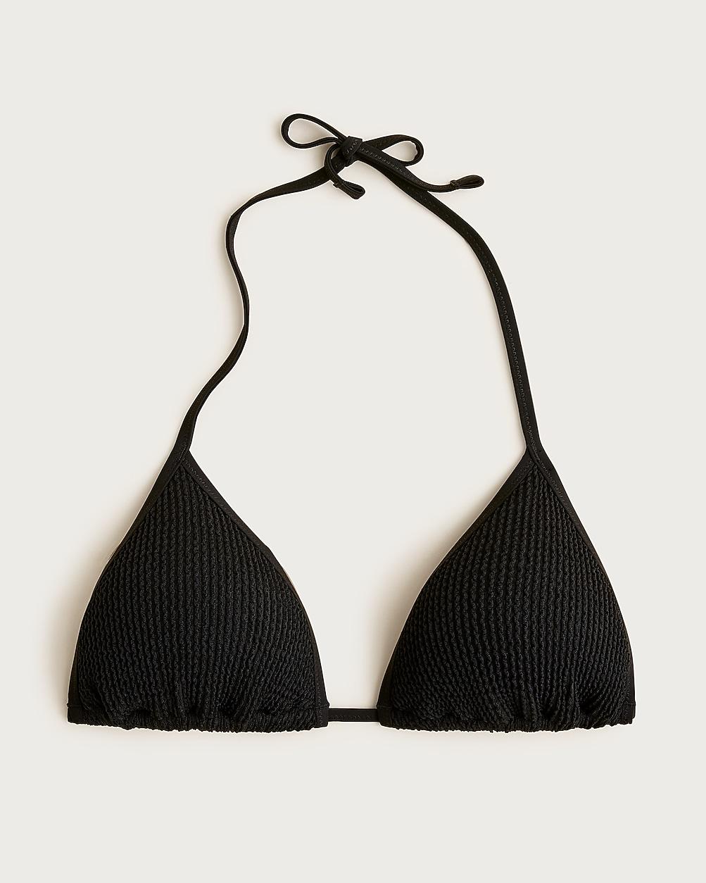 Scrunchie string bikini top by J.CREW