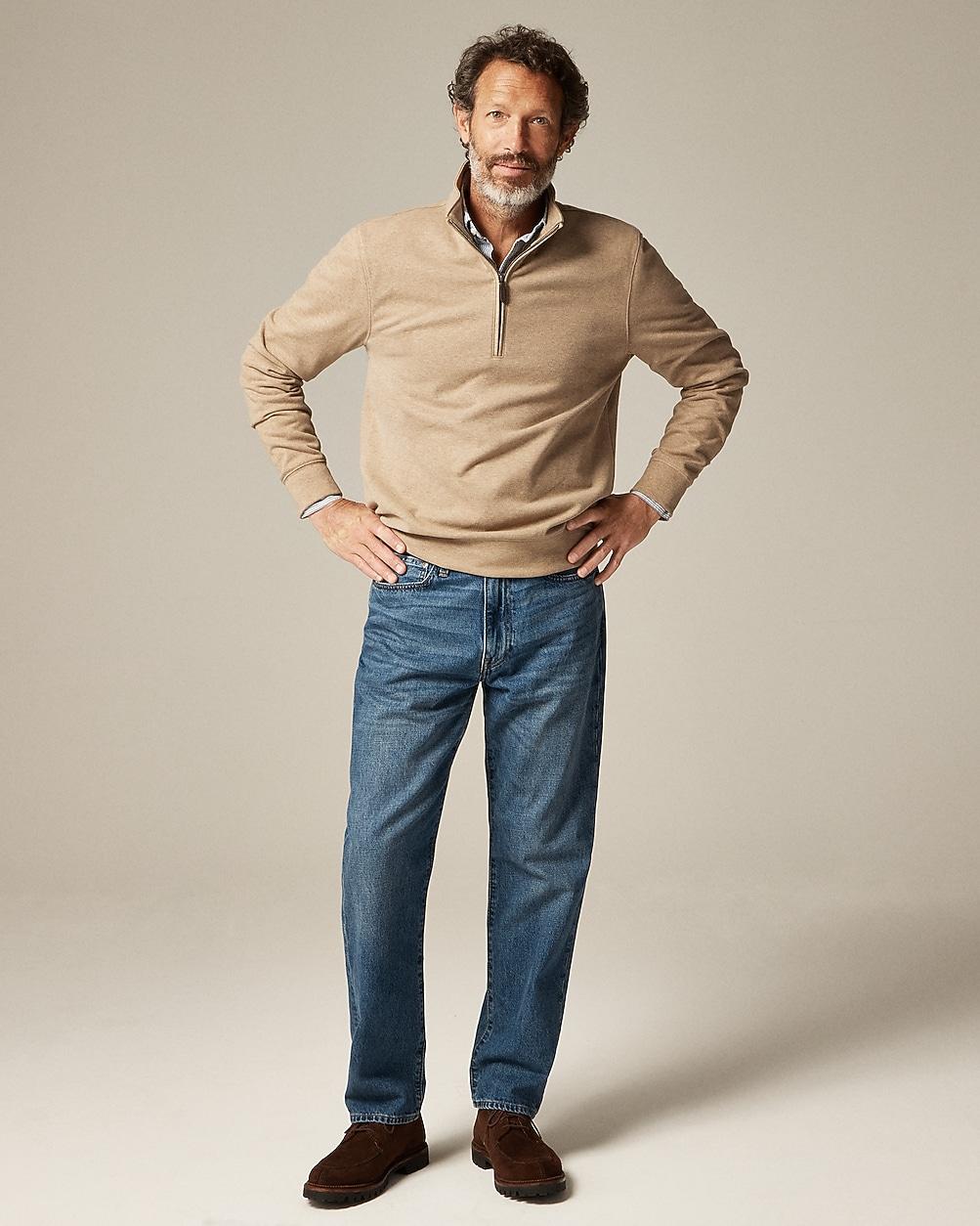 Seaboard soft-knit quarter-zip pullover by J.CREW