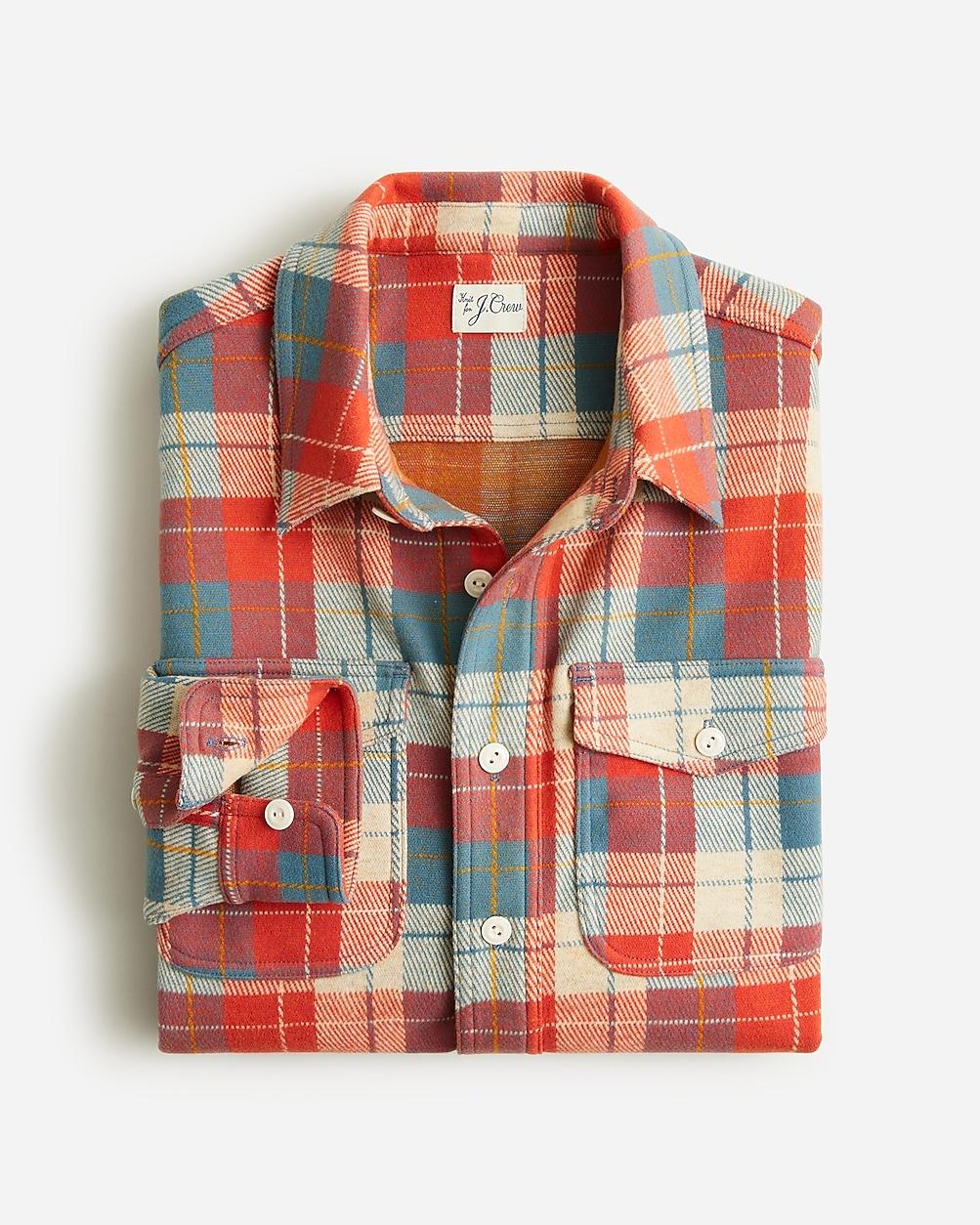 Seaboard soft-knit shirt in plaid by J.CREW
