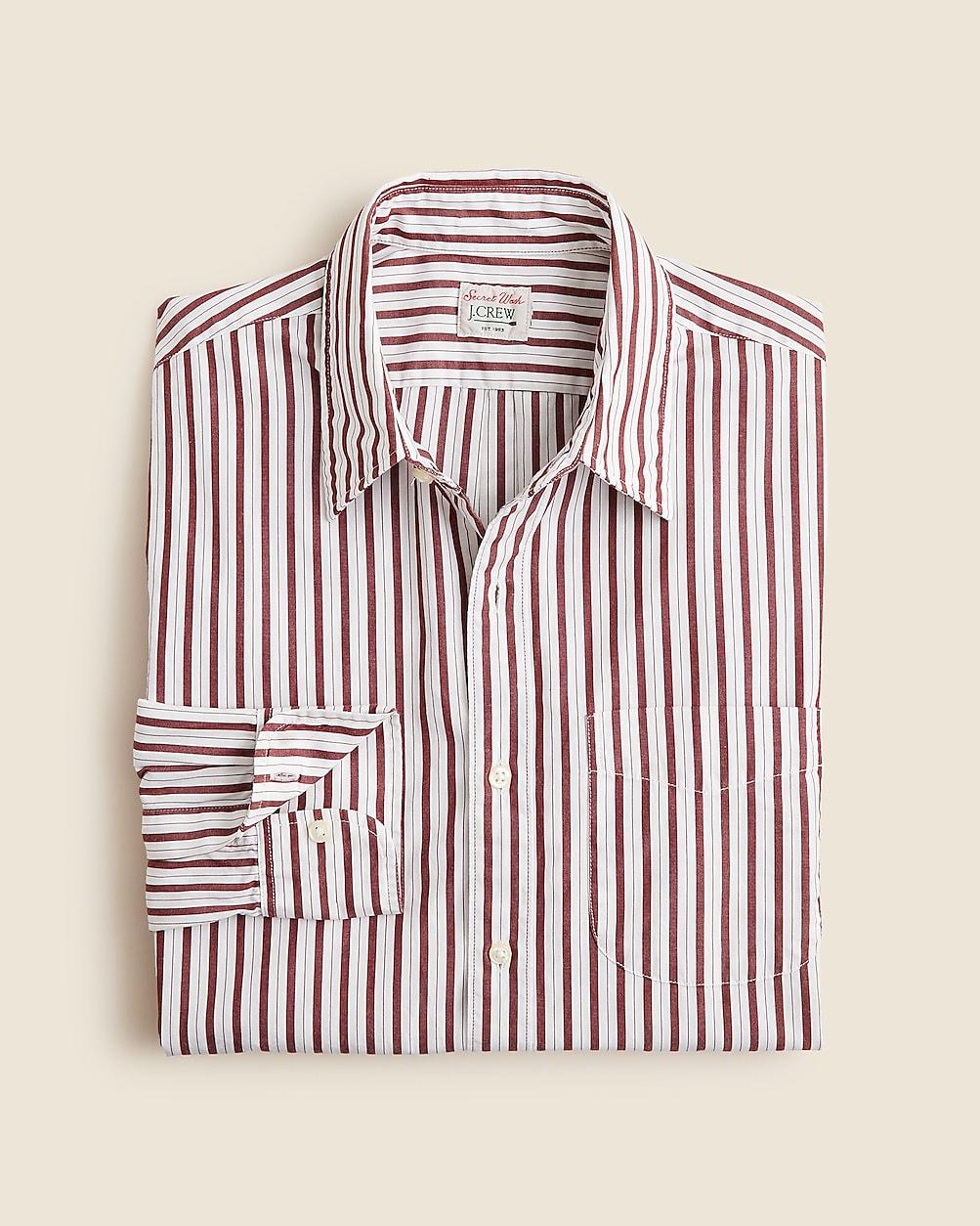Secret Wash cotton poplin shirt with point collar by J.CREW