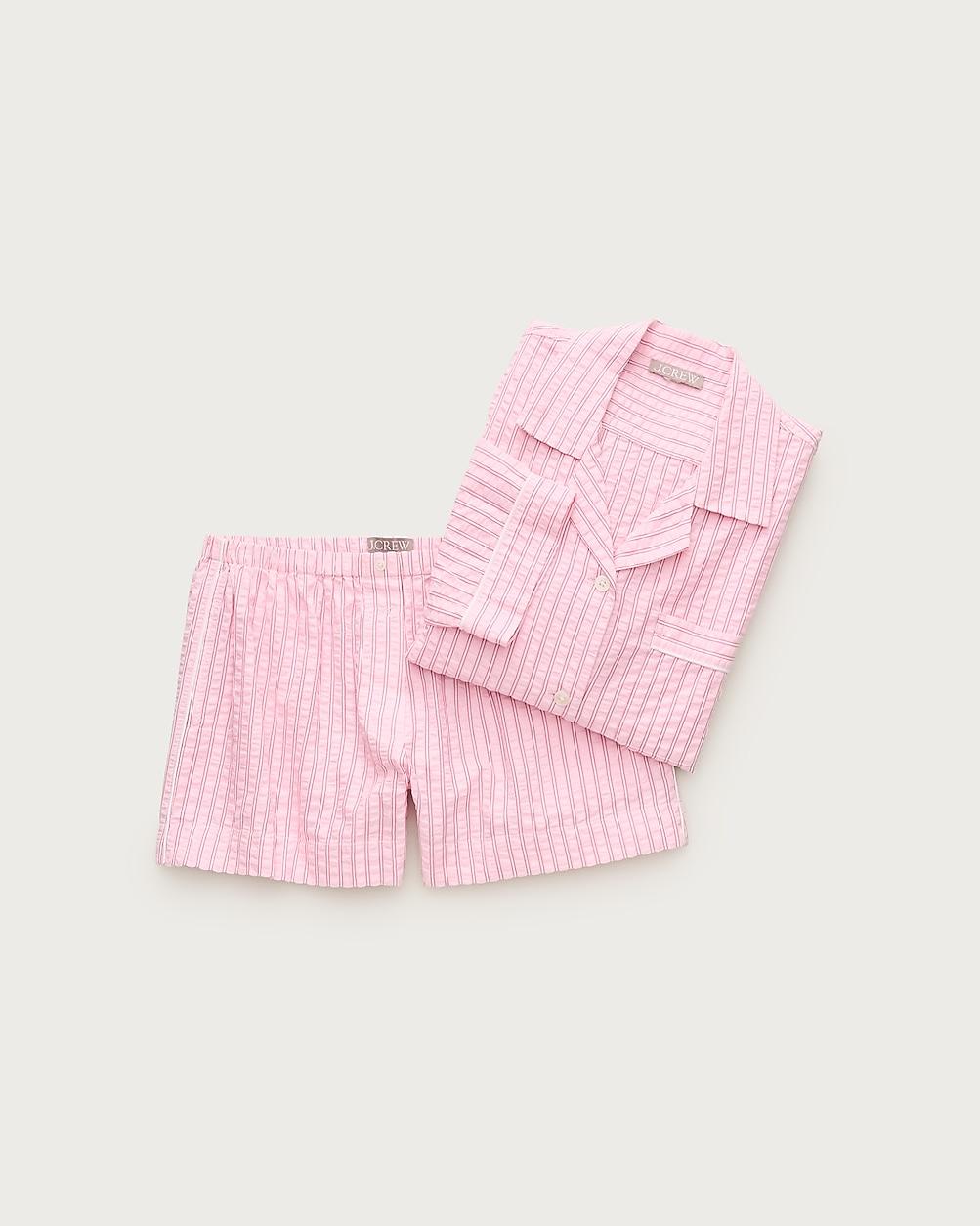 Seersucker pajama short set by J.CREW