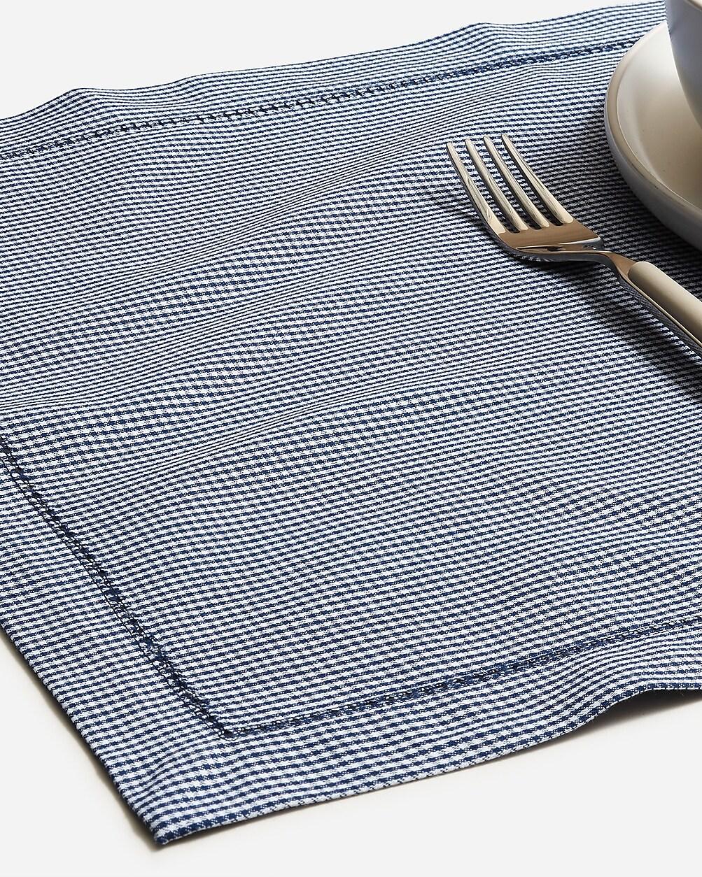 Set-of-four place mats in heritage microgingham by J.CREW