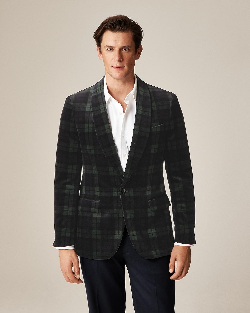 Shawl-collar dinner jacket in velvet by J.CREW
