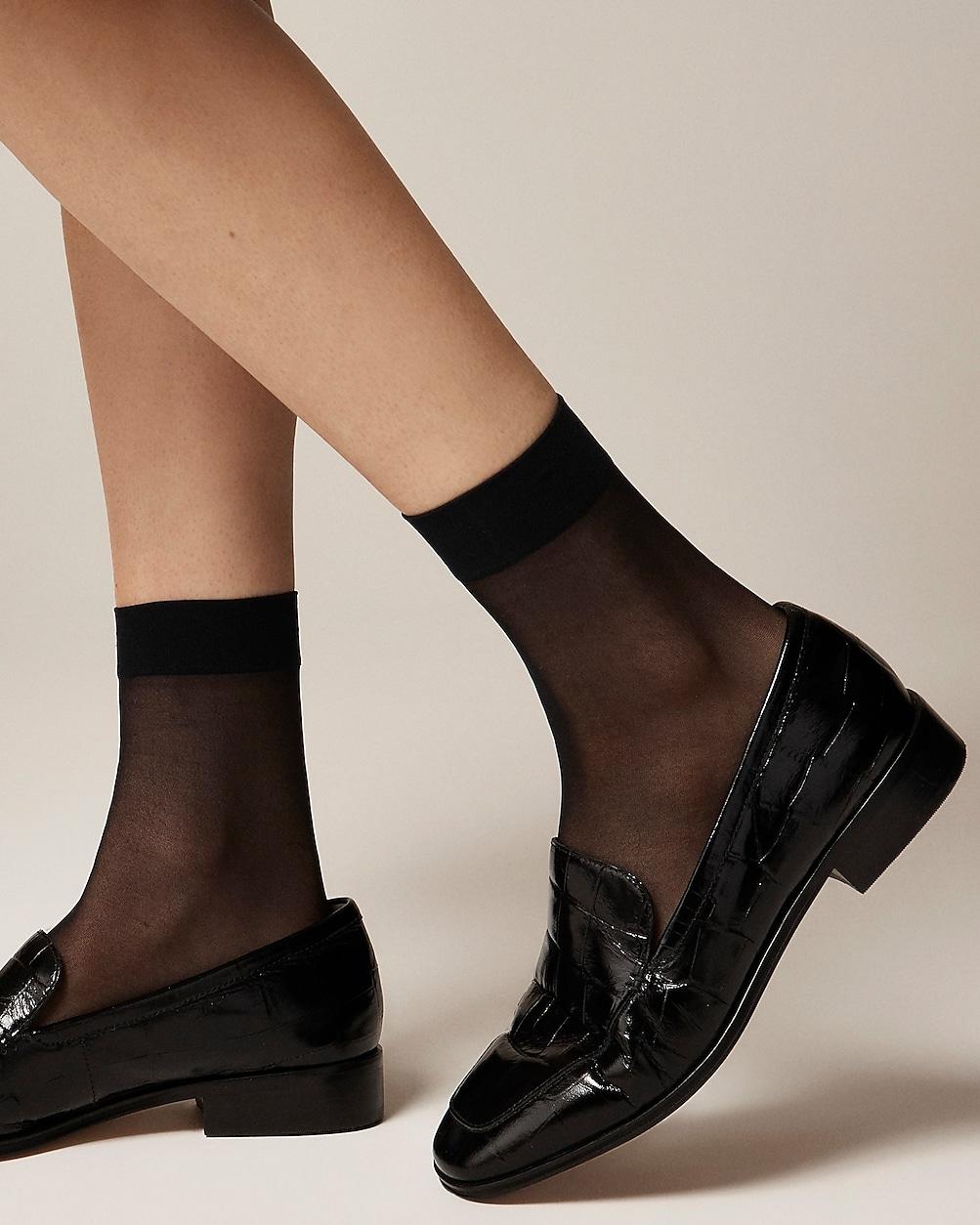 Sheer bootie socks three-pack by J.CREW