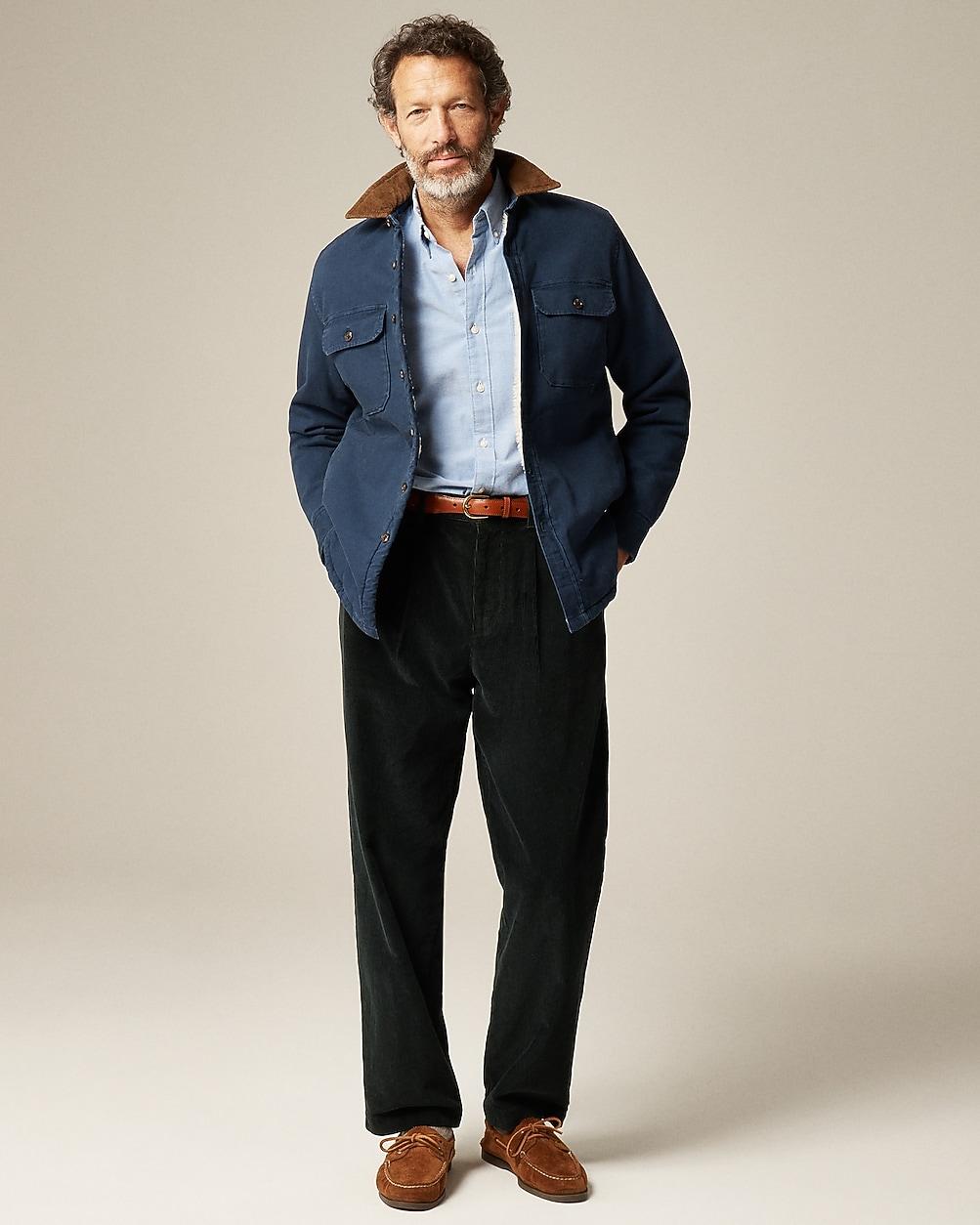 Sherpa-lined duck canvas shirt-jacket by J.CREW