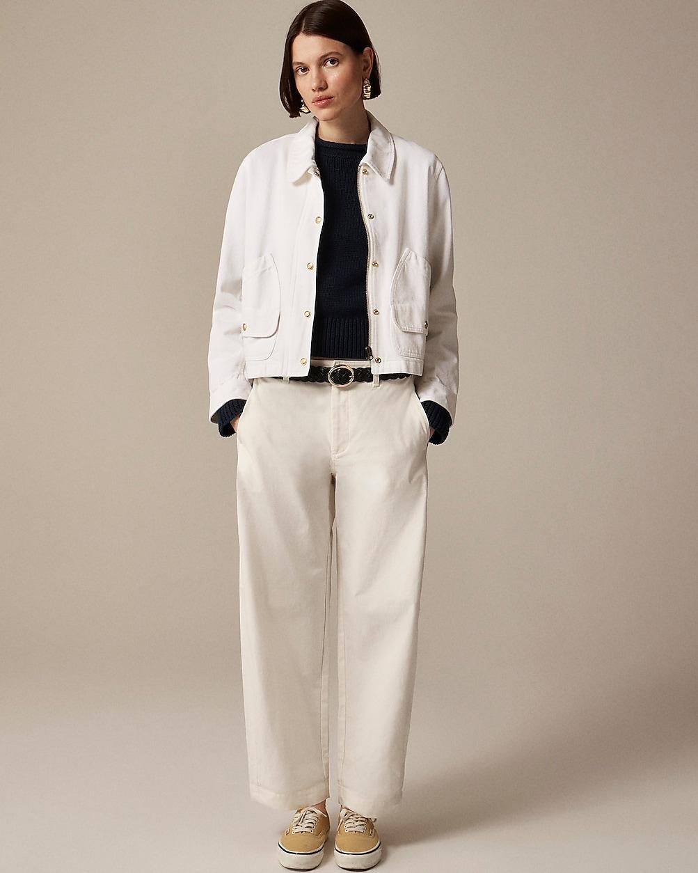 Short Barn Jacket™ in cotton twill by J.CREW