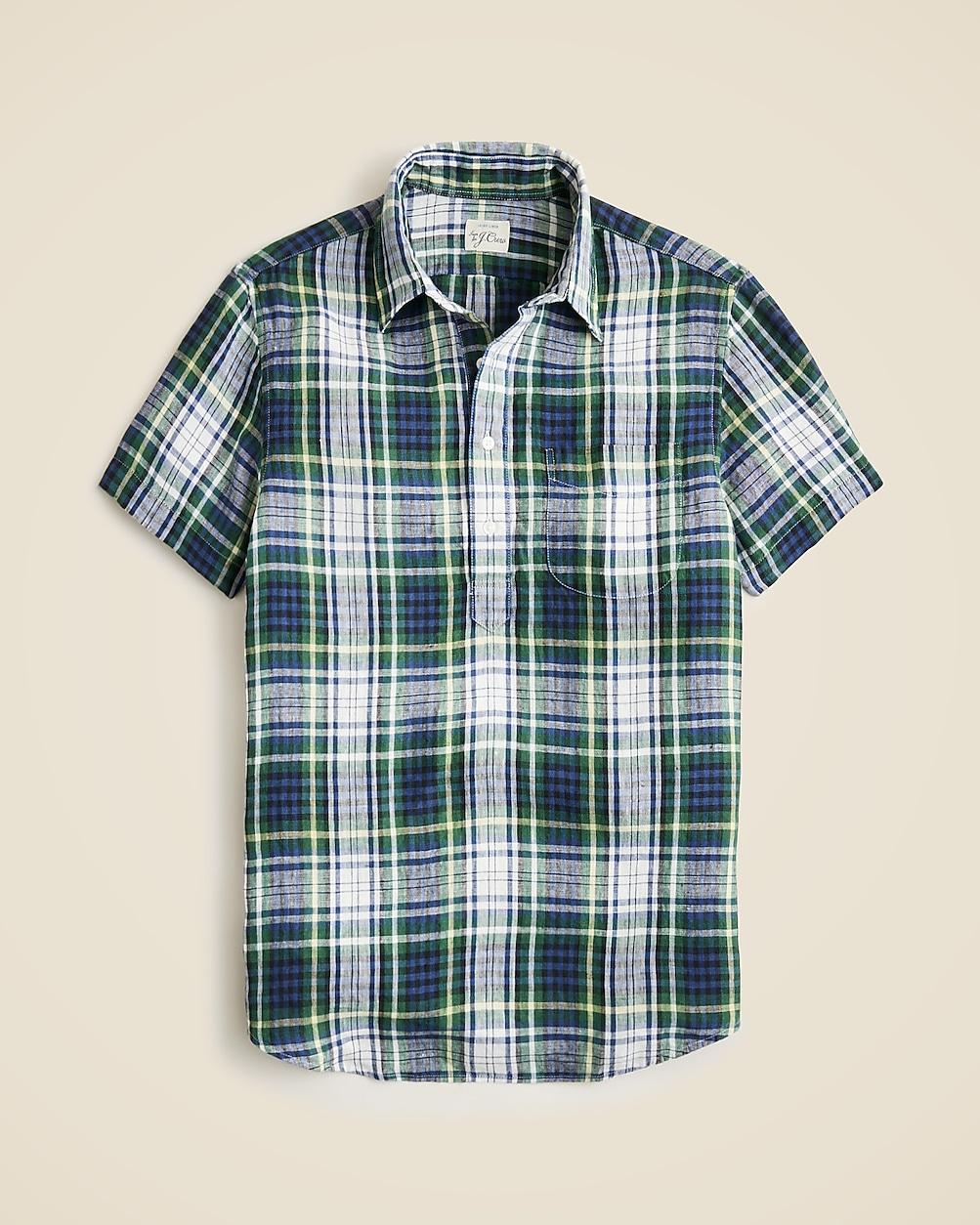 Short-sleeve Baird McNutt Irish linen popover shirt by J.CREW Short-sleeve Baird McNutt Irish linen popover shirt by J.CREW