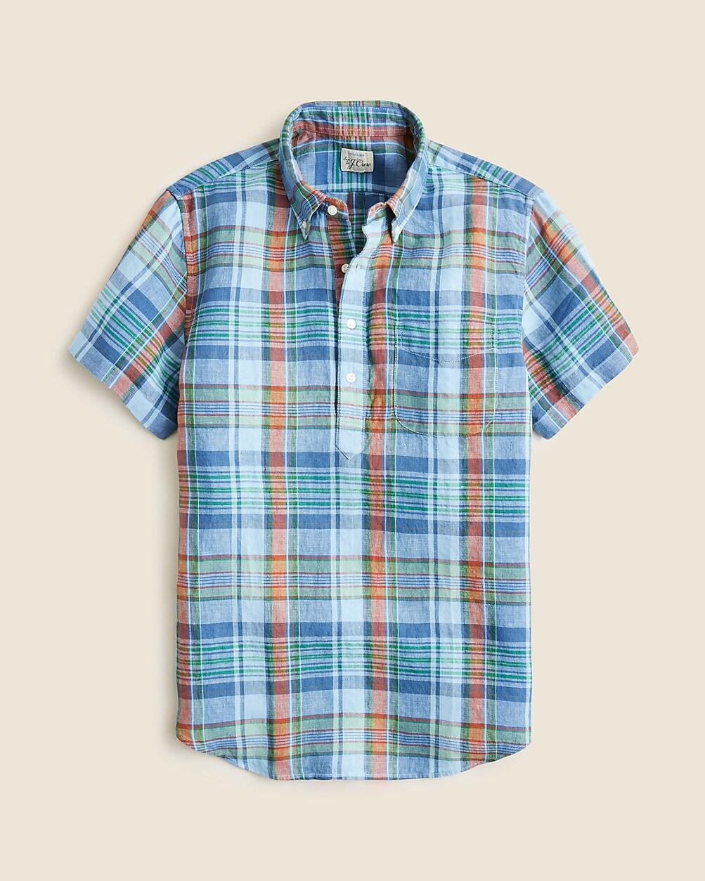 Short-sleeve Baird McNutt Irish linen popover shirt by J.CREW Short-sleeve Baird McNutt Irish linen popover shirt by J.CREW