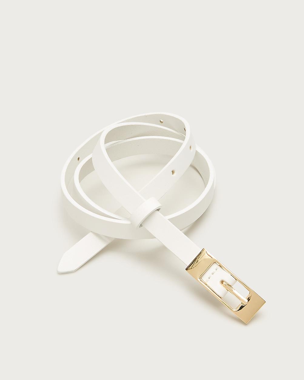 Skinny Italian leather belt by J.CREW