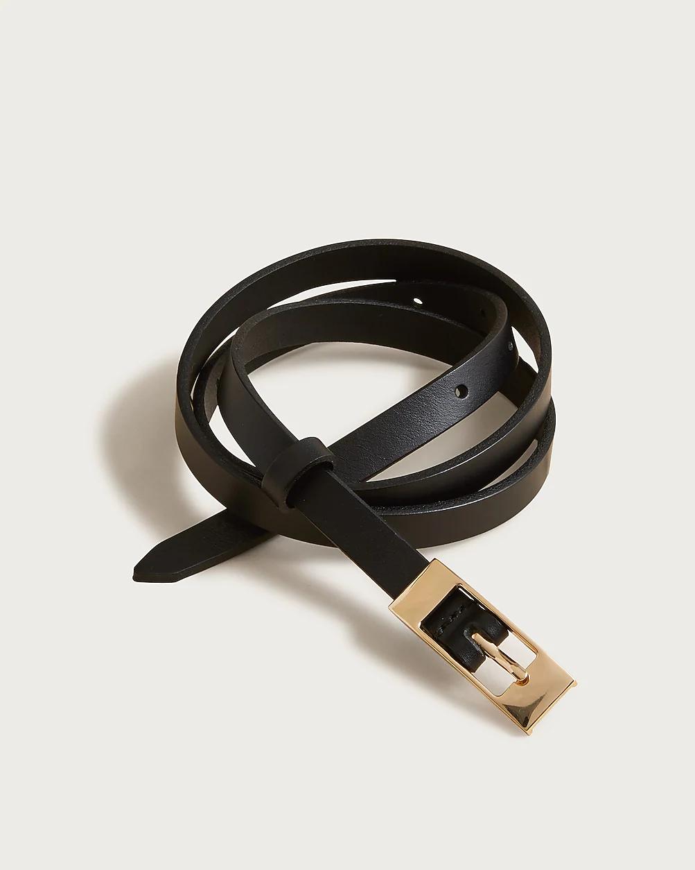 Skinny Italian leather belt by J.CREW