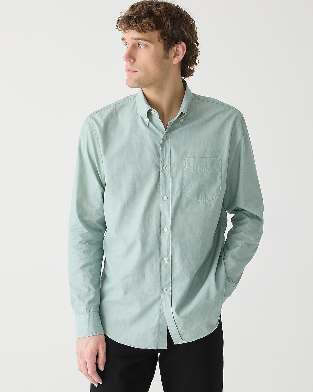 Slim Secret Wash cotton poplin shirt by J.CREW