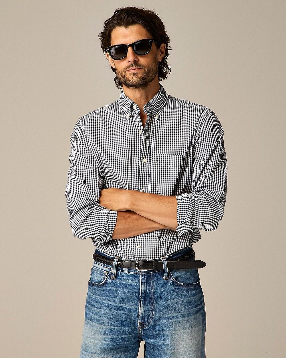 Slim Secret Wash cotton poplin shirt by J.CREW