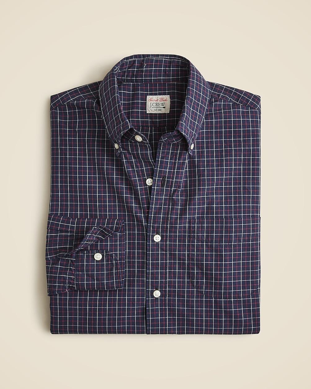 Slim Secret Wash cotton poplin shirt by J.CREW