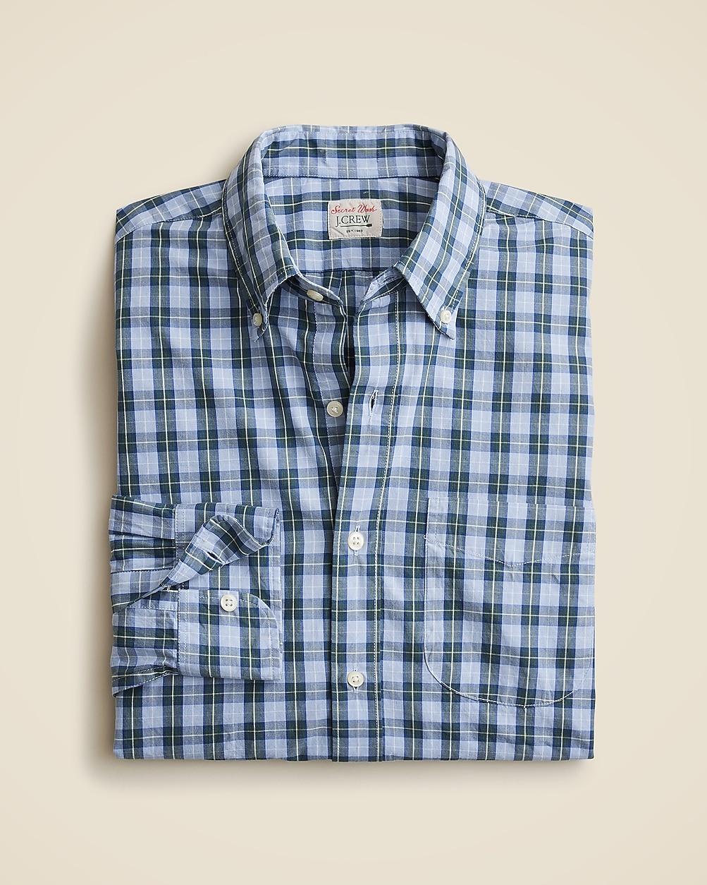 Slim Secret Wash cotton poplin shirt by J.CREW