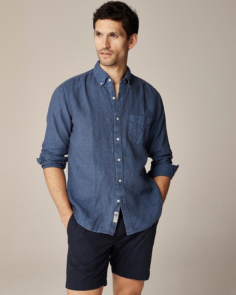 Slim Untucked Baird McNutt Irish linen shirt by J.CREW