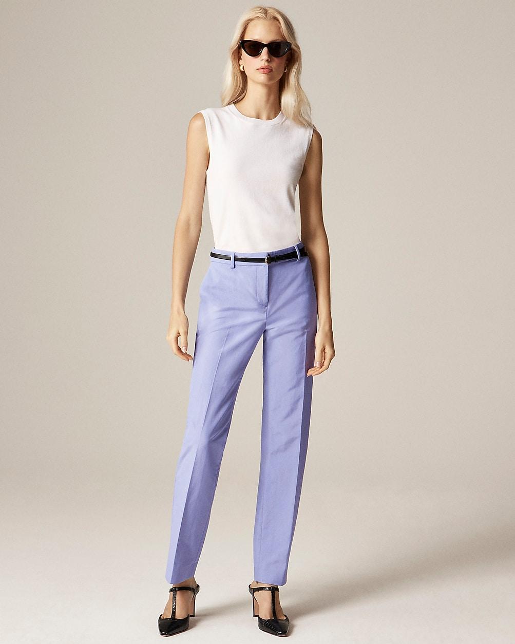 Slim-fit trouser in sateen by J.CREW Slim-fit trouser in sateen by J.CREW