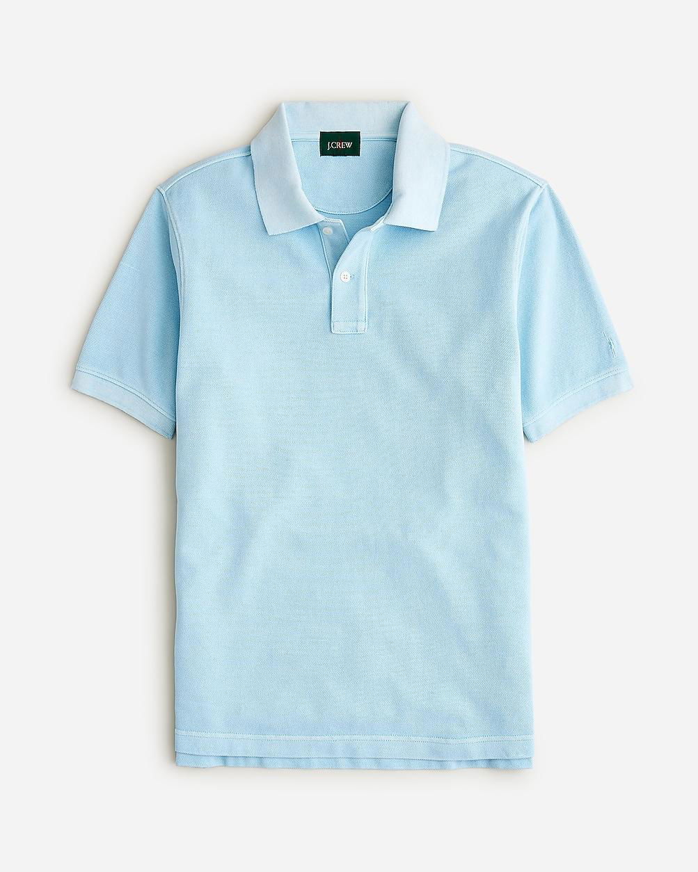 Slim washed piqué polo shirt by J.CREW