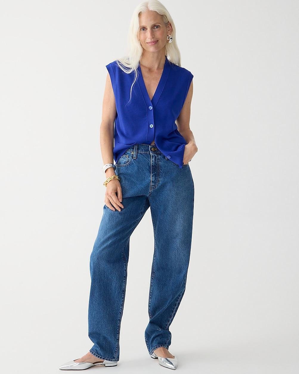 Slouchy-straight jean in Turney wash by J.CREW