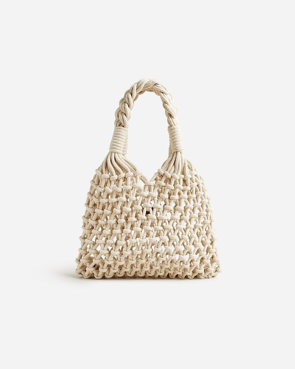 Small Cadiz hand-knotted rope tote by J.CREW