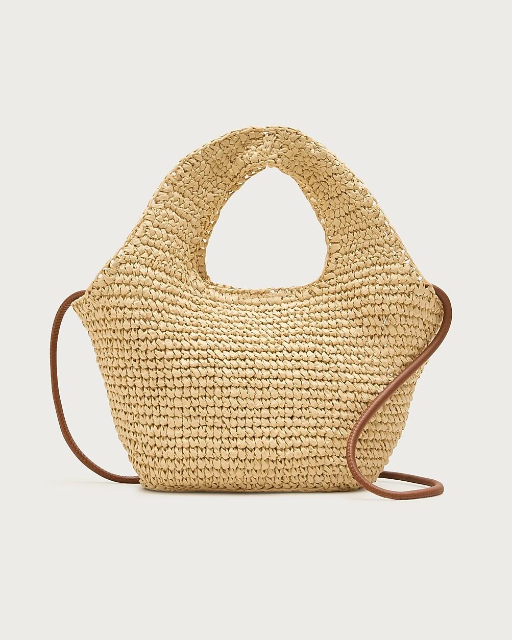 Small handknotted straw tote by J.CREW